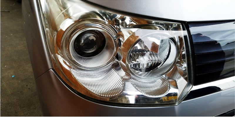 ヘッドライトクリーニング・コーティング　After